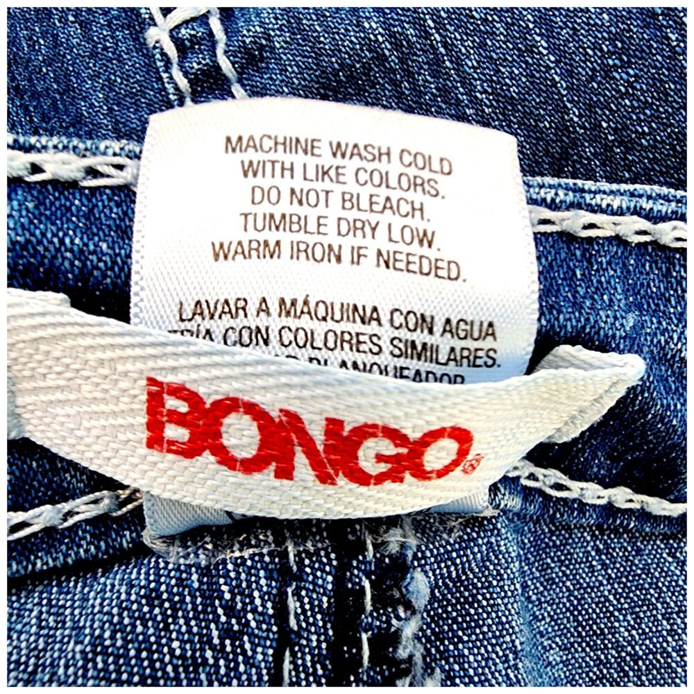 Bongo Vintage Jeans-SIZE 5 JUNIOR- Low Rise Flare Jeans Y2K - Picture 14 of 14